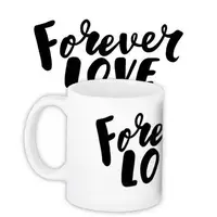 Кружка с принтом Forever love 330 мл (KR_18L059)