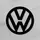 Логотип автомобильной компании Volkswagen декоративный из дерева