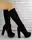 Женские сапоги на каблуке Fashion Anita 1272 36 размер 23,5 см Черный