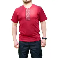 Футболка вышиванка мужская Brotherhood Tactical красный 3XL