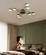 Люстра светодиодная потолочная LED светильник для квартиры на потолок лэд 27559 Черный 10х100х100 см.