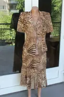 Костюм женский летний жакет с юбкой шифоновый код П185 56