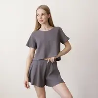 Комплект жіночий літній Vivioji Сірий розмір S (14071)