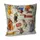 Подушка диванная с бархата Щастя - саме в ці миті! 45x45 см (45BP_DOG047)