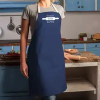 Фартук "Baked love", Синий, английский