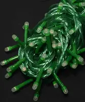 Светодиодная гирлянда 88 LED классическая 5 мм длина 6.6 метров однотон свет зеленый (1183-04)