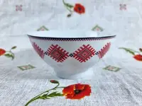 Пиала SNT Вышиванка красный ромб 30008-005 13 см