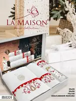 Набір рушників новорічний подарунковий La Maison з ароматом Missy (3 шт)