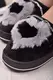 Тапочки комнатные женские черные с пушком код Тп91 38