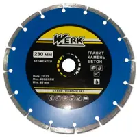 Диск алмазный Werk Segment 1A1RSS/С3-W WE110102 230x7x22.23 мм