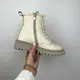 Женские ботинки высокие кожаные бежевые Maxmillien