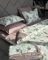 Постільна білизна євро з 2 ковдрами з сатину Laura Grand Print 1 20709 20712 см
