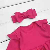 Боді сукня з довгим рукавом Crimson