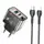 Адаптер сетевой HOCO Type-C to Lightning cable Dazzling dual-port N34 |1USB/1Type-C, 20W/3A, PD/QC|