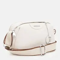 Женская кожаная сумка Borsa Leather K12247w-white