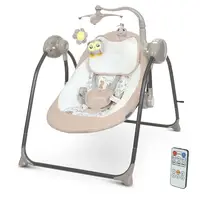Кресло-качалка El Camino Teddy ME-1075-Beige-Animal светло-бежевое