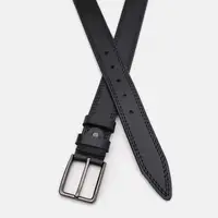Чоловічий шкіряний ремінь Borsa Leather 115v1fx71-black