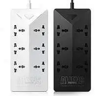 Мережевий фільтр з євровилкою Aliens RU-S4 5*USB 6*Plugs 220V white Remax 344402