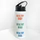 Пляшка для води з трубочкою Healthy body, mind, soul 600 мл (PLV_25A058)