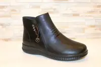 Ботинки женские черные демисезонные Д636
