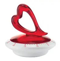 Таймер кухонный Guzzini Love 23760065 9.5х9.5х9.4 см красный