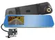 Автомобильный видеорегистратор зеркало BlackBox DVR DV460 с камерой заднего вида 4,3" Gold