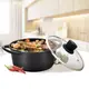 Кастрюля с крышкой Maestro MR-4324 4.3 л 24 см черная