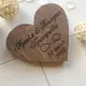 Деревянная коробочка для обручальных колец с гравировкой