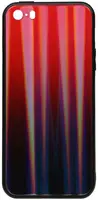 Чехол-накладка TOTO Aurora Print Glass Case Apple iPhone SE/5s/5 Red