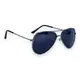 Детские очки polarized 0496-6 черные в серебреной оправе