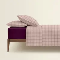 Двоспальна постіль з простирадлом на резинці ROSE GEOMETRY CS10