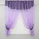 Кухонные шторы (270х160см.) с ламбрекеном. Цвет сиреневый. Код 00к 59-407