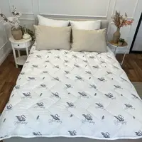 Одеяло евро стеганое зимнее из искусственного лебединого пуха Leri Max 21465 200х215 см белое