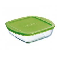 Форма PYREX СOOK & STORE /квадратная 25х22х7 см с крышкой/2,2 л