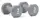Гантели Reebok Dumbbells серый Уни 3 кг
