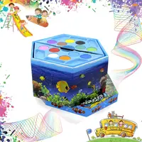 Подарочный набор для детского творчества и рисования Painting Set 46 предметов Blue детский