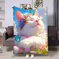 Плед 3D Весна Котик 18059 135х160 см