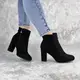 Женские ботильоны на каблуке Fashion Mackro 1367 39 размер 24,5 см Черный