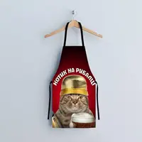 Фартух 3D Котик на рибалці 4168 17565 80х60х24 см