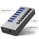 USB hub Acasis H707 на 7 портів USB 3.0 Сірий