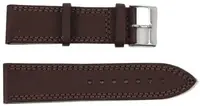 Ремешок для часов из кожи Mykhail Ikhtyar Ш24 мм коричневый
