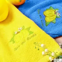 Набір рушників 2 шт 40х70 рушник серветка махрова кухонна бавовна натуральна з вишивкою лимони