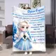Плед 3D с пожеланиями для внучки Внучке Эльза 17772 135х160 см
