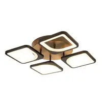 Стельова LED люстра, світлодіодний світильник Sunlight чорний 1500-2-450 BLK