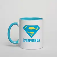Кружка "Супермен UA", белая, 330 мл