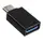 Переходник металл Lesko USB 3,0 - Type-c OTG Black адаптер для подключения юсб устройств