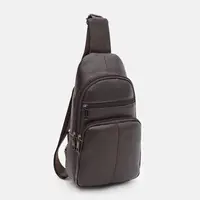 Мужской кожаный рюкзак через плечо Keizer K16727br-brown