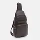 Мужской кожаный рюкзак через плечо Keizer K16727br-brown