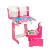 Парта шкільна Кіта з Поні, ЛДСП, 69 х 45 см, 1 стілець, з пеналом. Pink (154831)