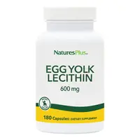 Натуральная добавка Natures Plus Egg Yolk Lecithin 600 mg, 180 вегакапсул